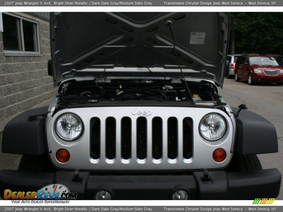 2007 Jeep Wrangler X 4x4 Bright Silver Metallic / Dark Slate Gray/Medium Slate Gray Photo #7