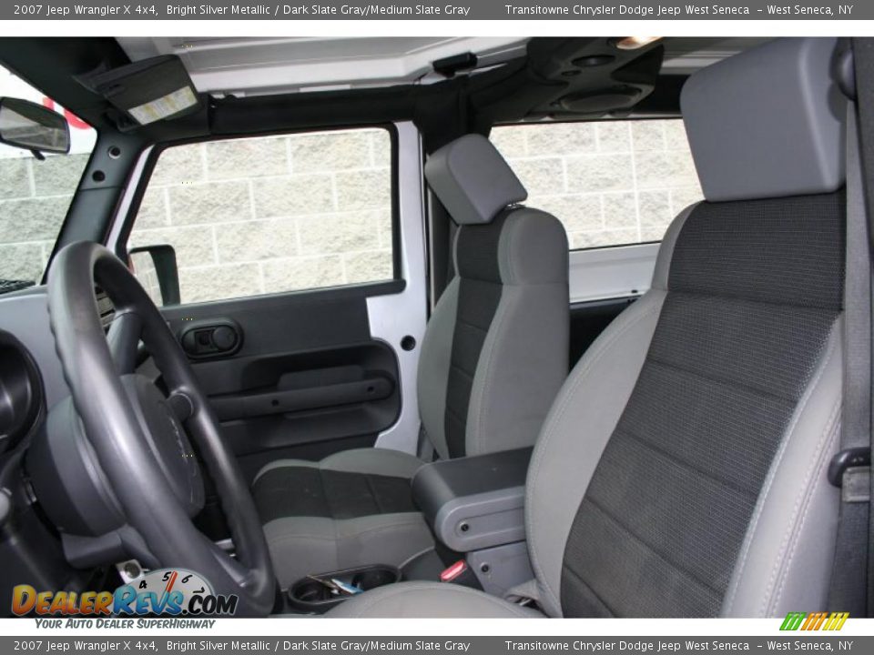 2007 Jeep Wrangler X 4x4 Bright Silver Metallic / Dark Slate Gray/Medium Slate Gray Photo #11