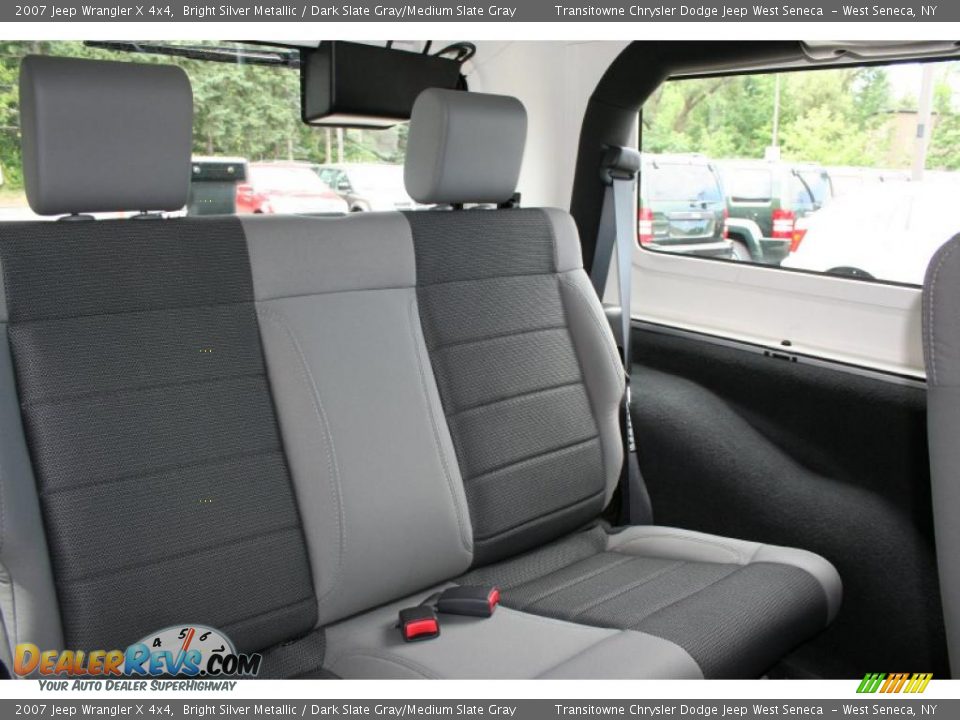 2007 Jeep Wrangler X 4x4 Bright Silver Metallic / Dark Slate Gray/Medium Slate Gray Photo #15