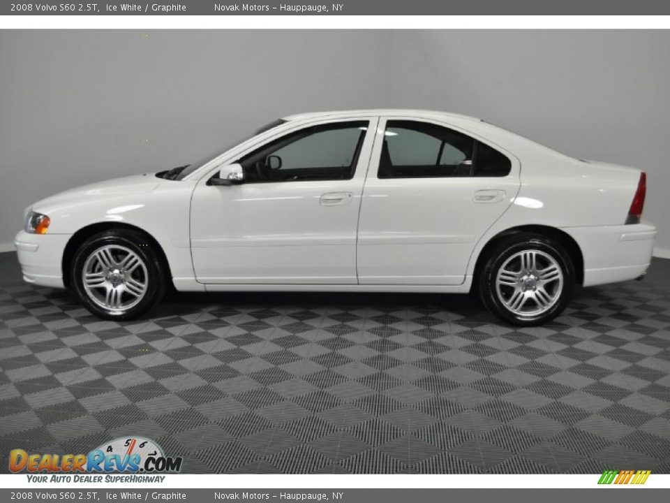 2008 Volvo S60 2.5T Ice White / Graphite Photo #2