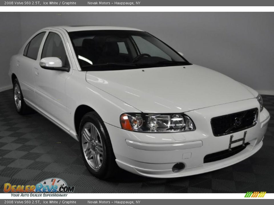 2008 Volvo S60 2.5T Ice White / Graphite Photo #7