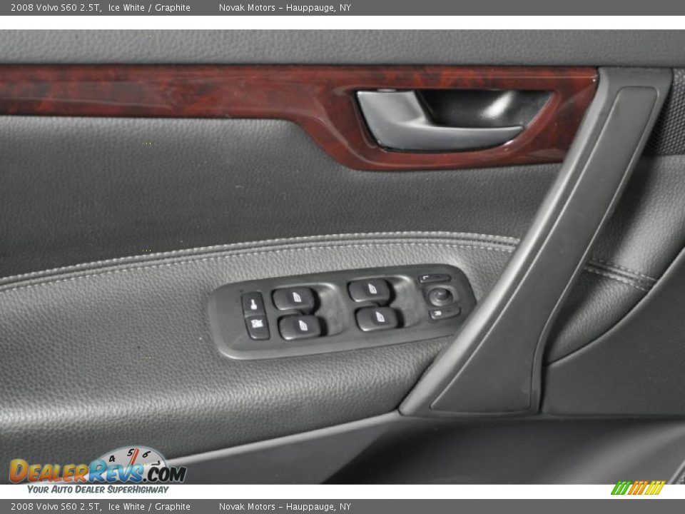 2008 Volvo S60 2.5T Ice White / Graphite Photo #11