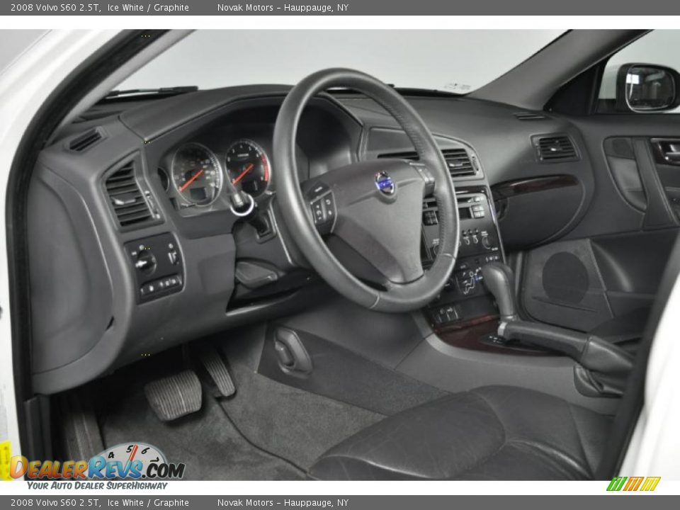 2008 Volvo S60 2.5T Ice White / Graphite Photo #12