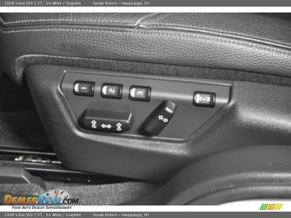 2008 Volvo S60 2.5T Ice White / Graphite Photo #14