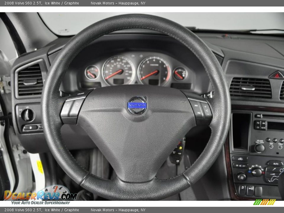 2008 Volvo S60 2.5T Ice White / Graphite Photo #32