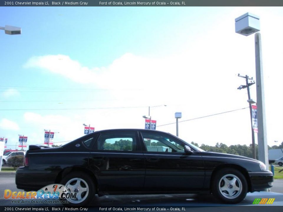 2001 Chevrolet Impala LS Black / Medium Gray Photo #6