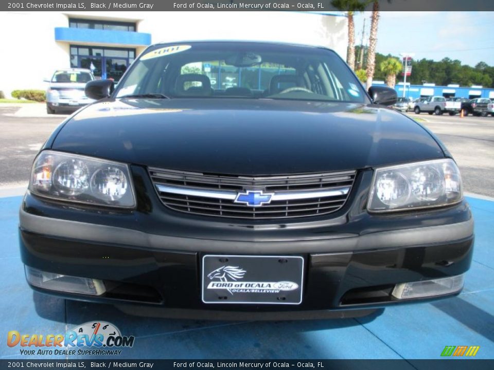 2001 Chevrolet Impala LS Black / Medium Gray Photo #8