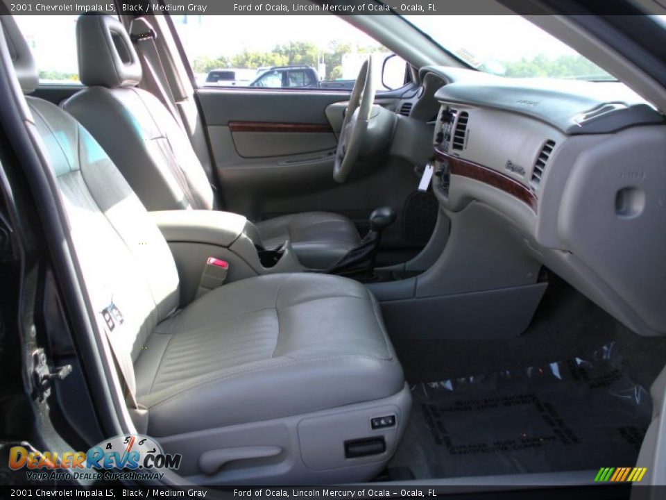 2001 Chevrolet Impala LS Black / Medium Gray Photo #15