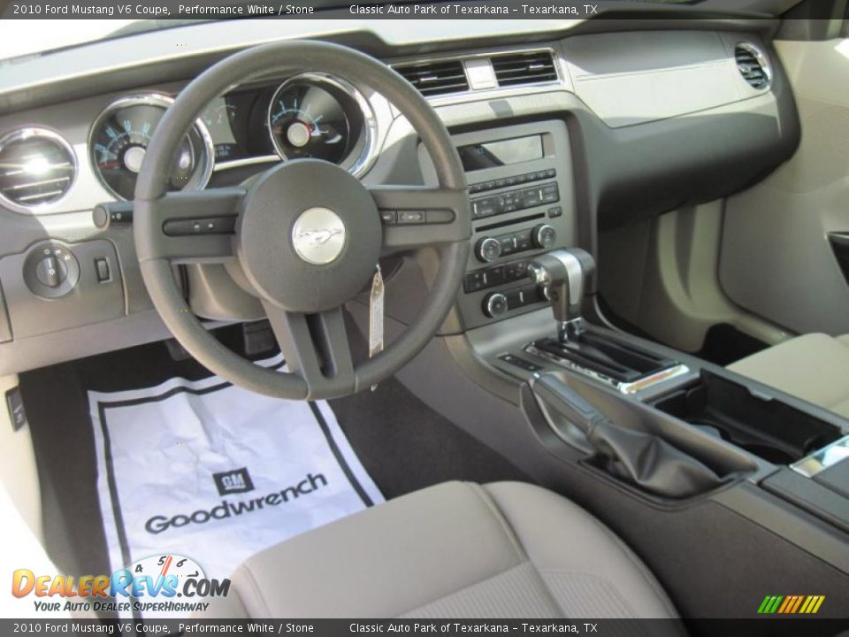 2010 Ford Mustang V6 Coupe Performance White / Stone Photo #9