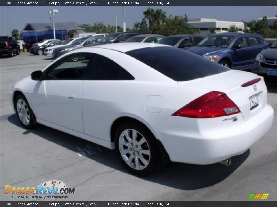 2007 Honda Accord EX-L Coupe Taffeta White / Ivory Photo #5