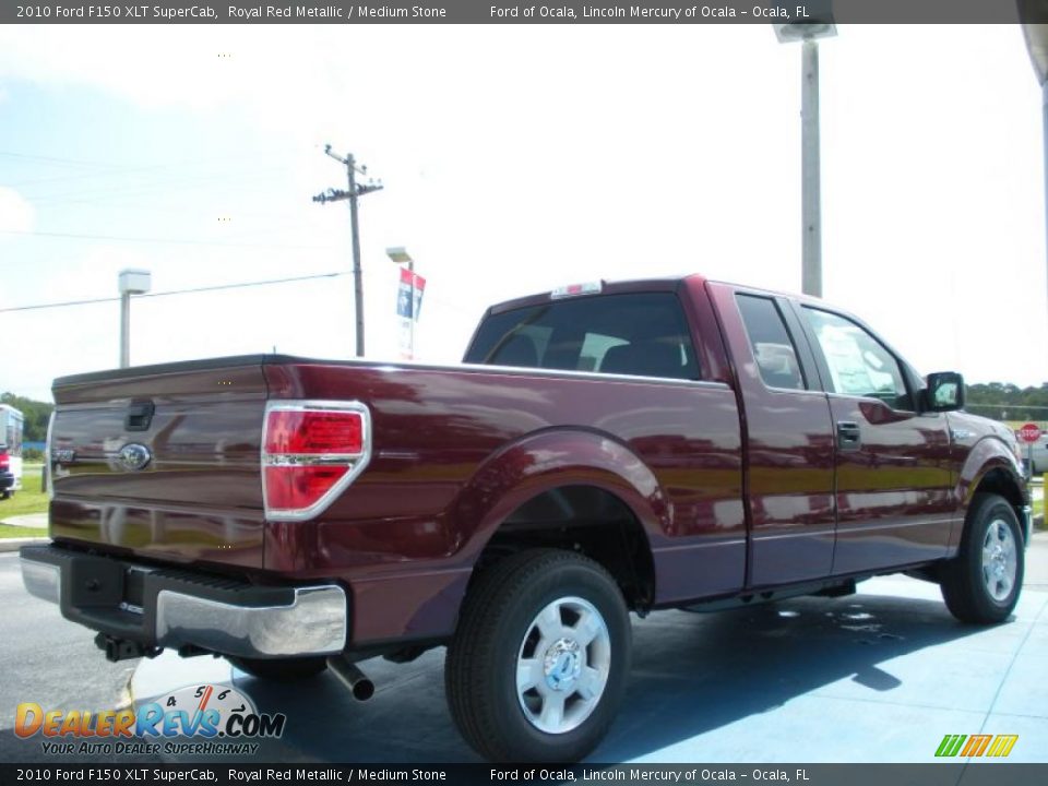 2010 Ford F150 XLT SuperCab Royal Red Metallic / Medium Stone Photo #3