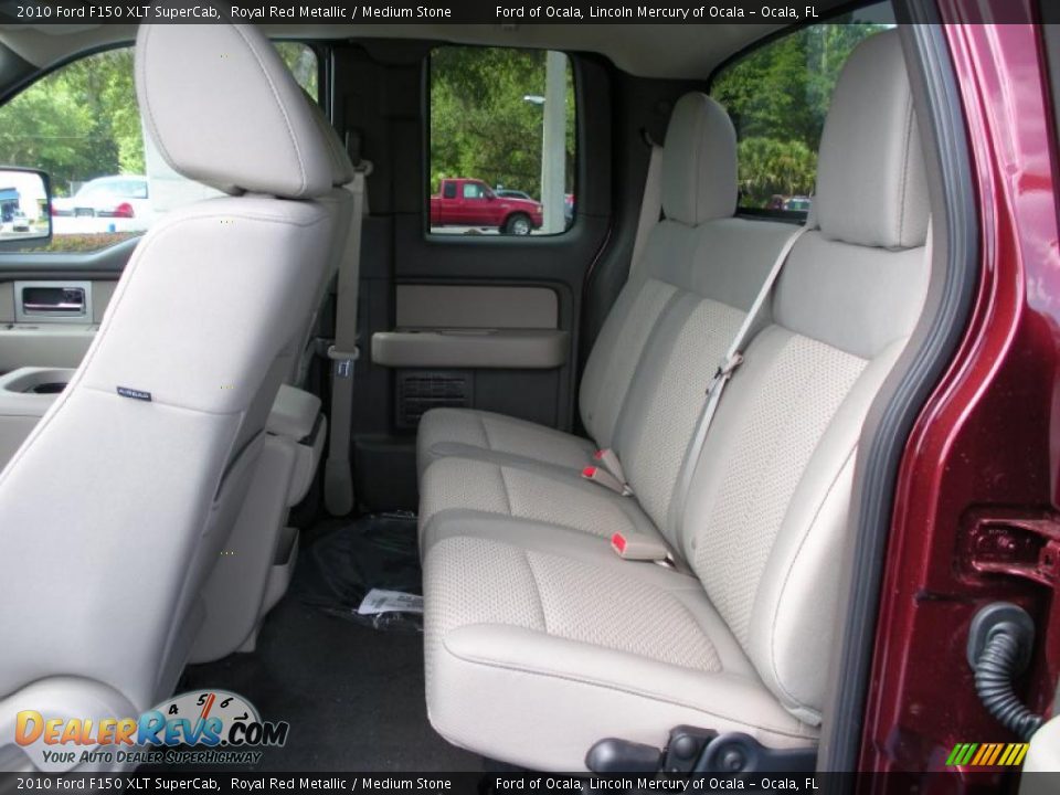 2010 Ford F150 XLT SuperCab Royal Red Metallic / Medium Stone Photo #6