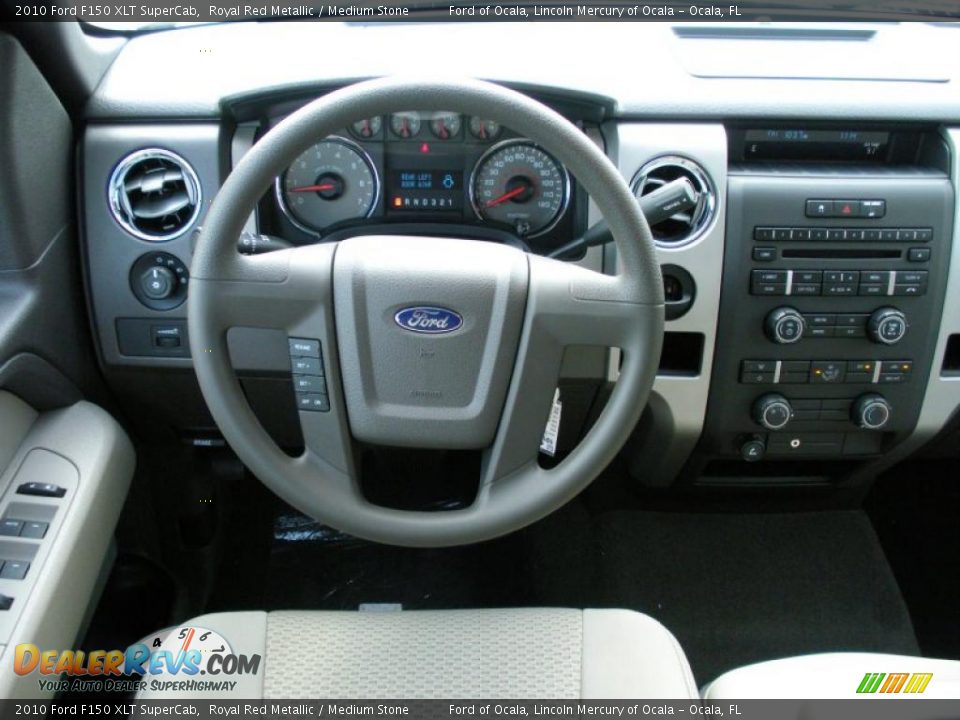 2010 Ford F150 XLT SuperCab Royal Red Metallic / Medium Stone Photo #7