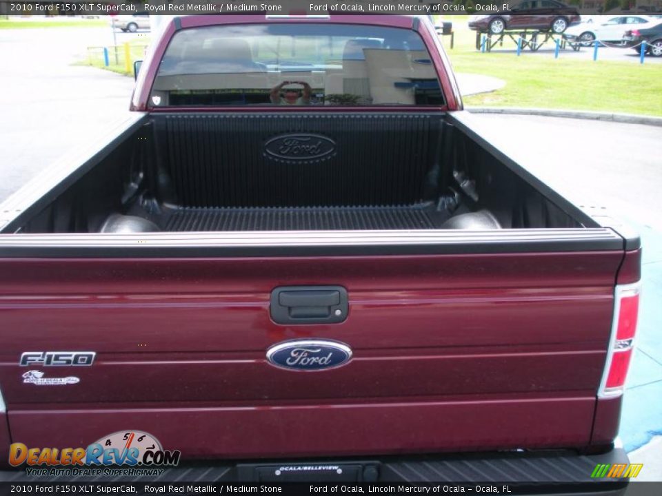 2010 Ford F150 XLT SuperCab Royal Red Metallic / Medium Stone Photo #10