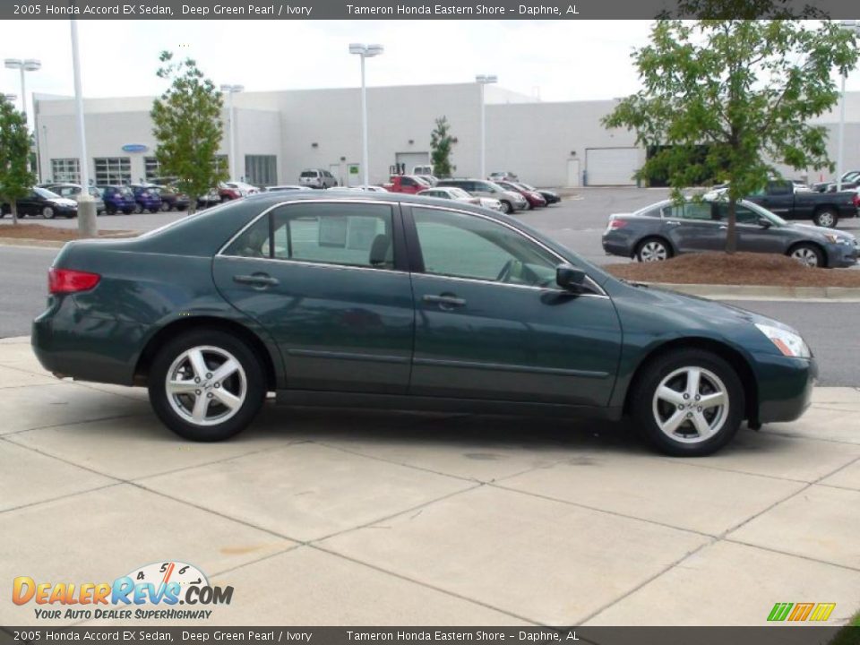 2005 Honda Accord EX Sedan Deep Green Pearl / Ivory Photo #4
