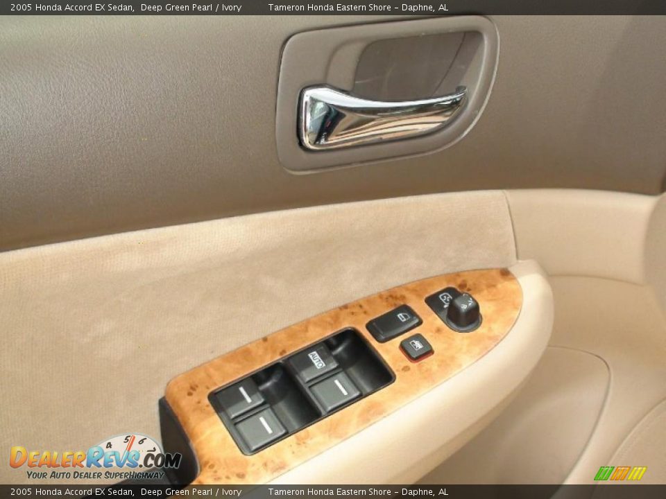 2005 Honda Accord EX Sedan Deep Green Pearl / Ivory Photo #20