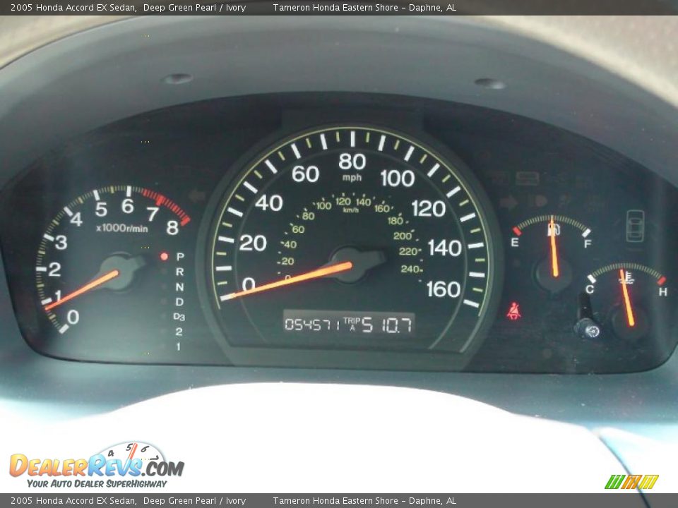 2005 Honda Accord EX Sedan Deep Green Pearl / Ivory Photo #25