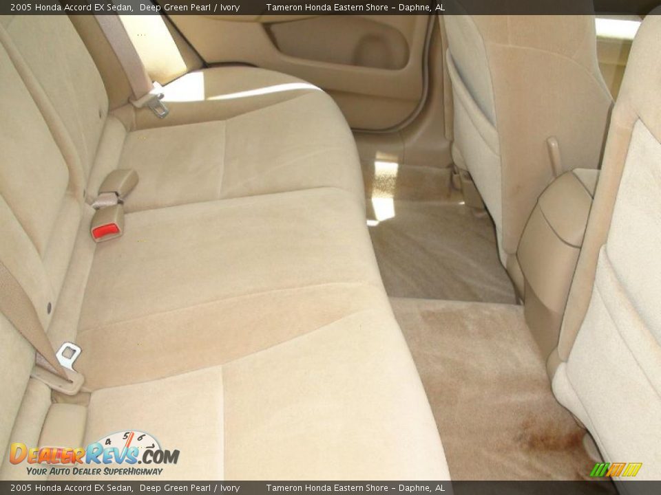 2005 Honda Accord EX Sedan Deep Green Pearl / Ivory Photo #34