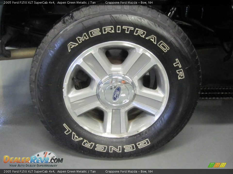 2005 Ford F150 XLT SuperCab 4x4 Aspen Green Metallic / Tan Photo #6