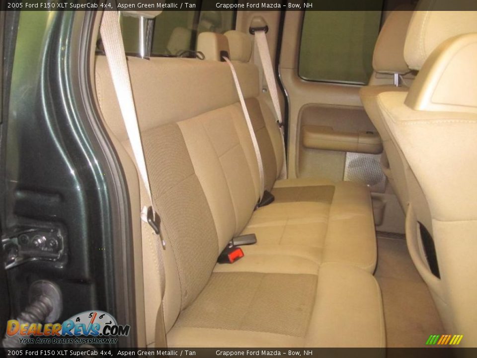 2005 Ford F150 XLT SuperCab 4x4 Aspen Green Metallic / Tan Photo #7