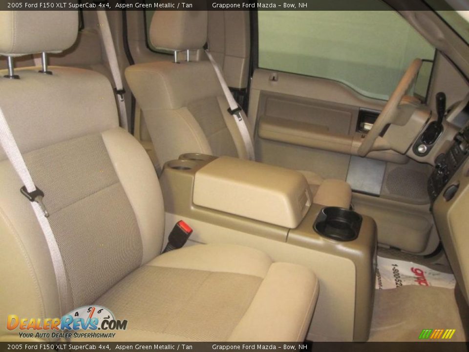 2005 Ford F150 XLT SuperCab 4x4 Aspen Green Metallic / Tan Photo #8