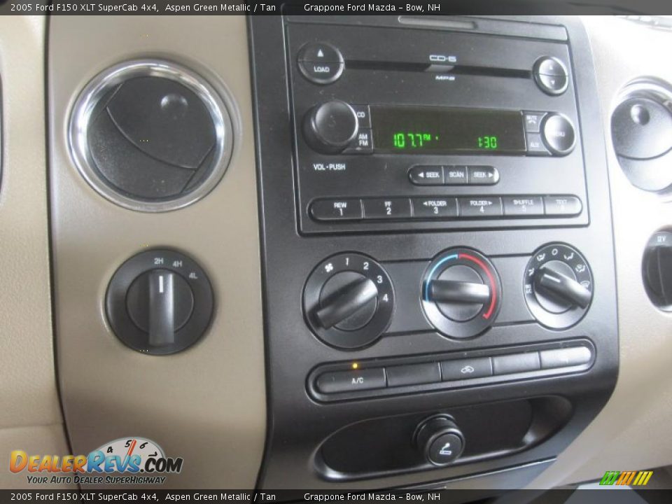 2005 Ford F150 XLT SuperCab 4x4 Aspen Green Metallic / Tan Photo #15