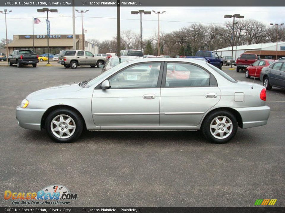 2003 Kia Spectra Sedan Silver / Grey Photo #1