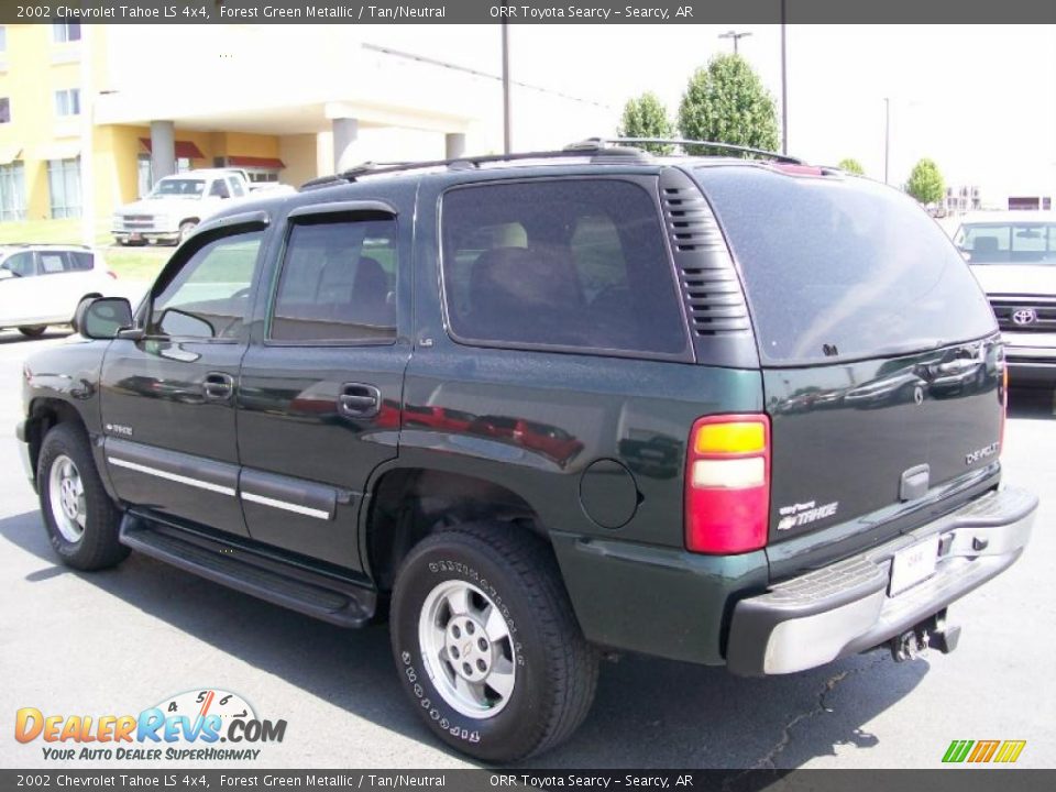 2002 Chevrolet Tahoe LS 4x4 Forest Green Metallic / Tan/Neutral Photo #3