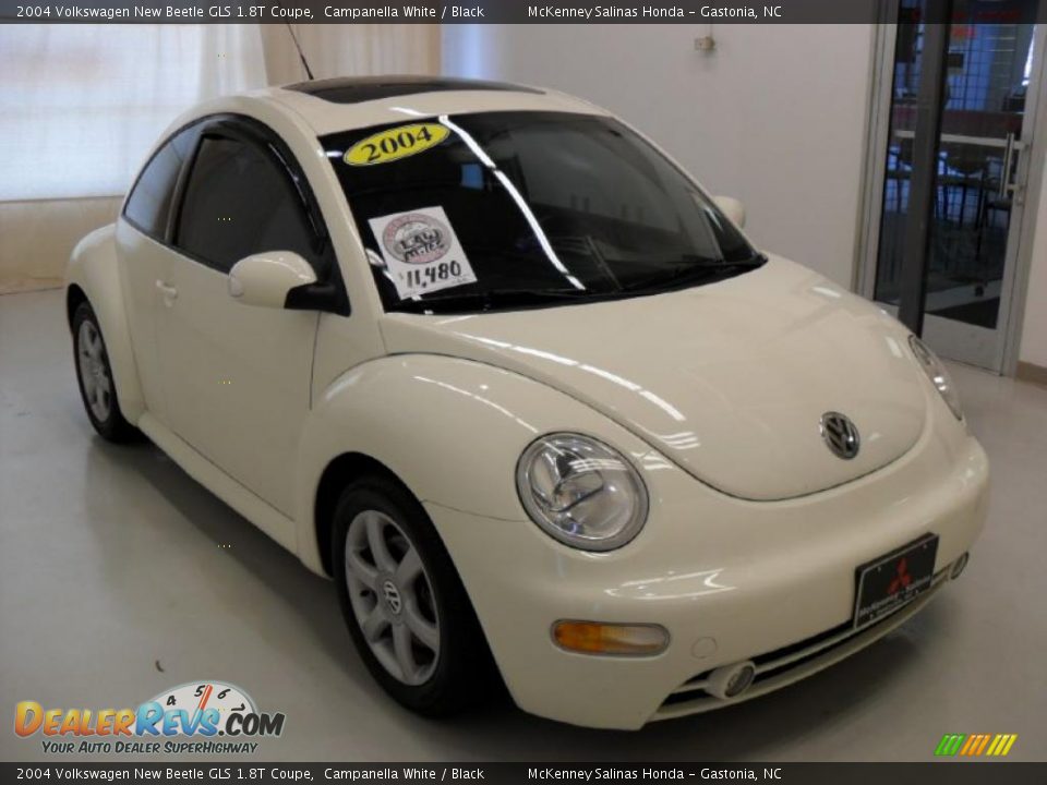 2004 Volkswagen New Beetle GLS 1.8T Coupe Campanella White / Black Photo #5