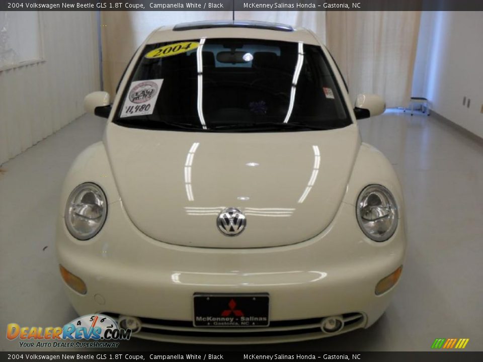 2004 Volkswagen New Beetle GLS 1.8T Coupe Campanella White / Black Photo #6