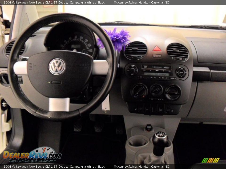 2004 Volkswagen New Beetle GLS 1.8T Coupe Campanella White / Black Photo #17