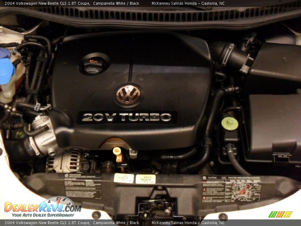 2004 Volkswagen New Beetle GLS 1.8T Coupe Campanella White / Black Photo #25