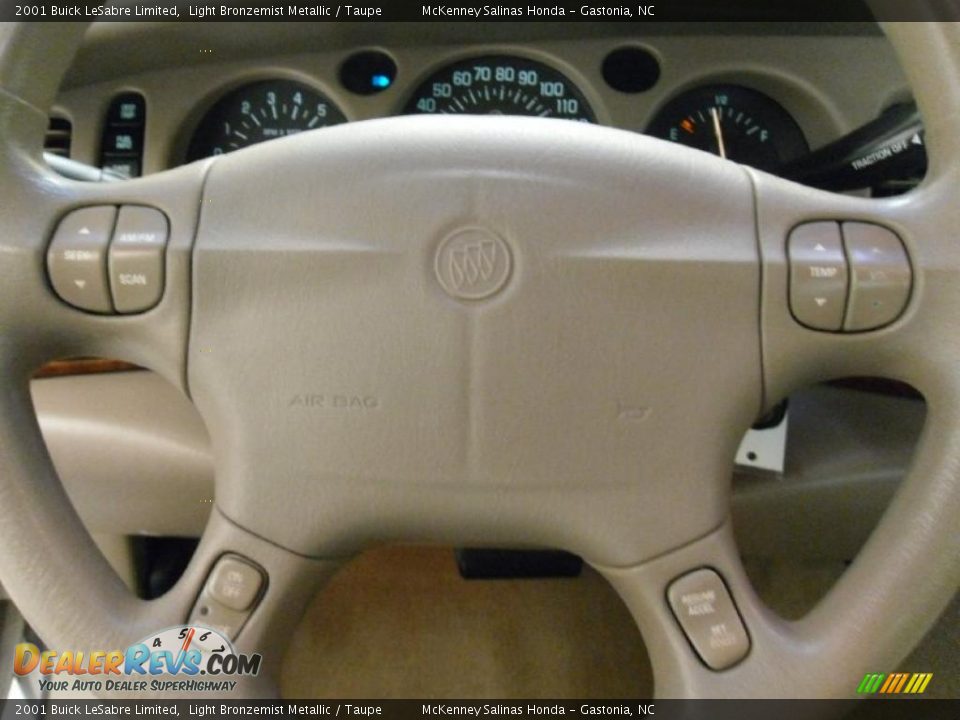 2001 Buick LeSabre Limited Light Bronzemist Metallic / Taupe Photo #12