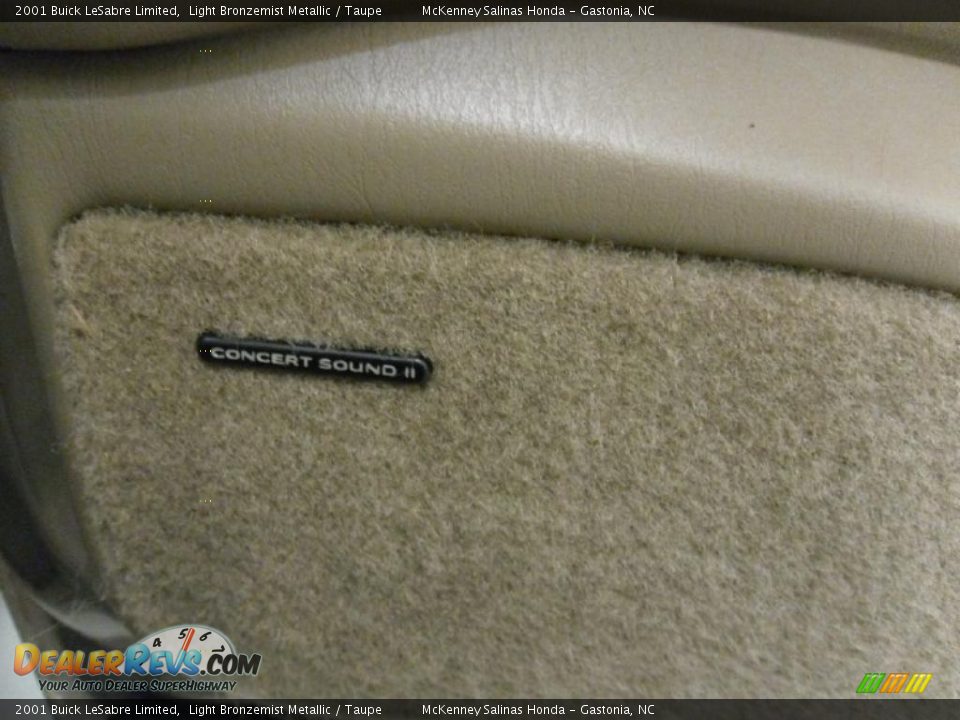 2001 Buick LeSabre Limited Light Bronzemist Metallic / Taupe Photo #24
