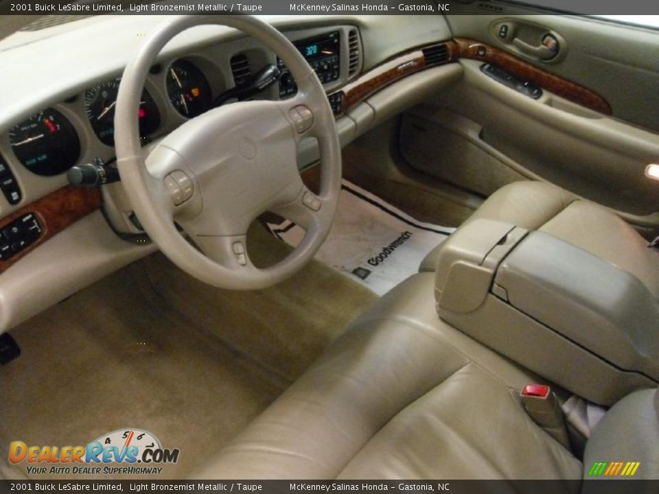 2001 Buick LeSabre Limited Light Bronzemist Metallic / Taupe Photo #26