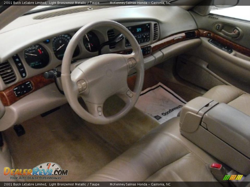 2001 Buick LeSabre Limited Light Bronzemist Metallic / Taupe Photo #28
