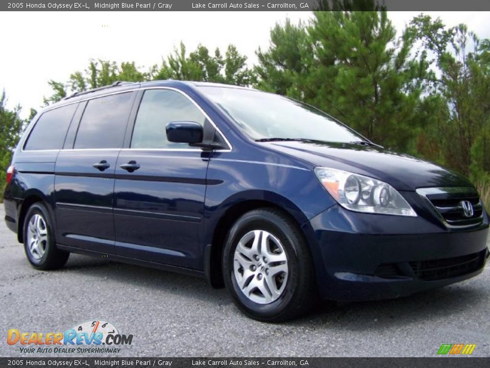 2005 Honda Odyssey EX-L Midnight Blue Pearl / Gray Photo #1