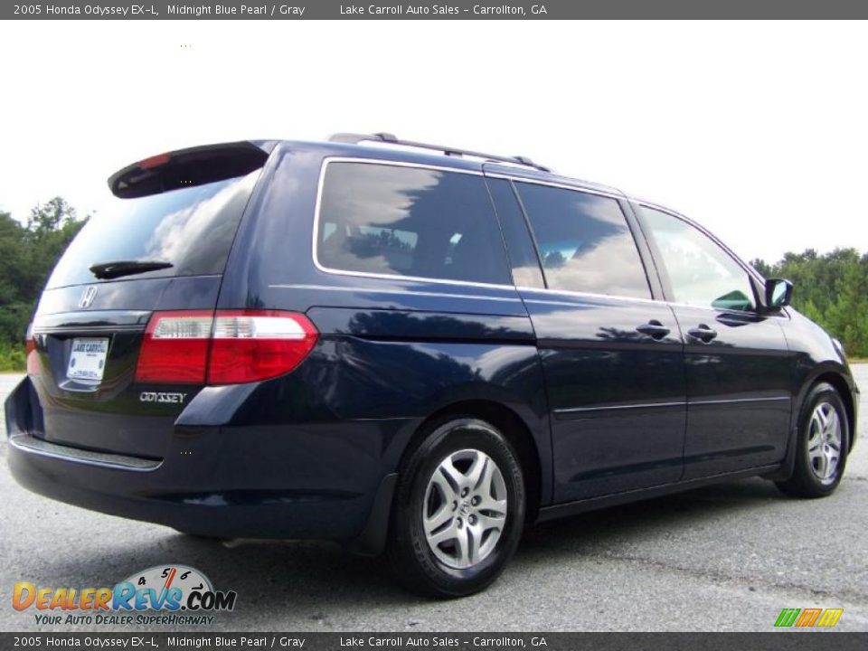 2005 Honda Odyssey EX-L Midnight Blue Pearl / Gray Photo #3