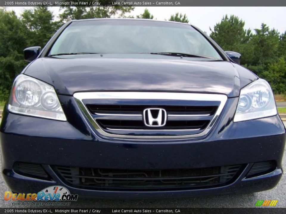 2005 Honda Odyssey EX-L Midnight Blue Pearl / Gray Photo #15