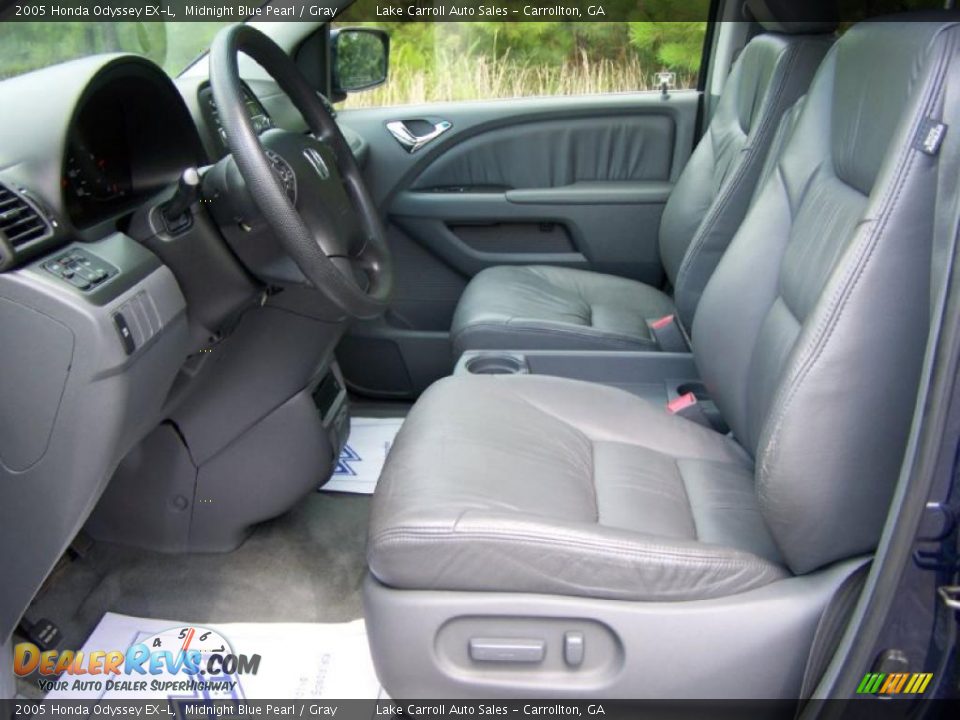 2005 Honda Odyssey EX-L Midnight Blue Pearl / Gray Photo #25