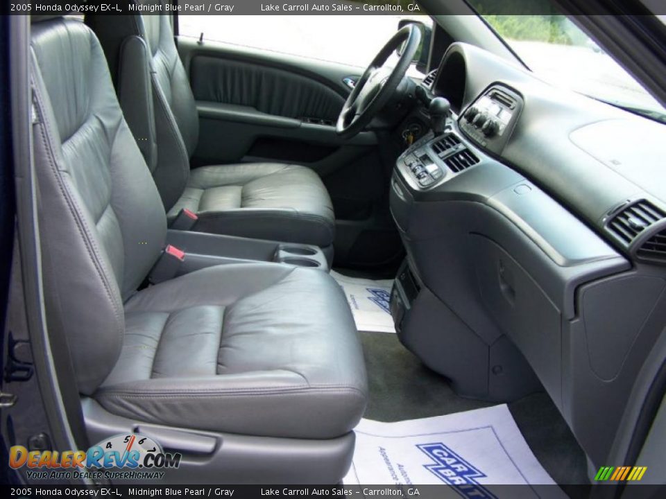 2005 Honda Odyssey EX-L Midnight Blue Pearl / Gray Photo #26