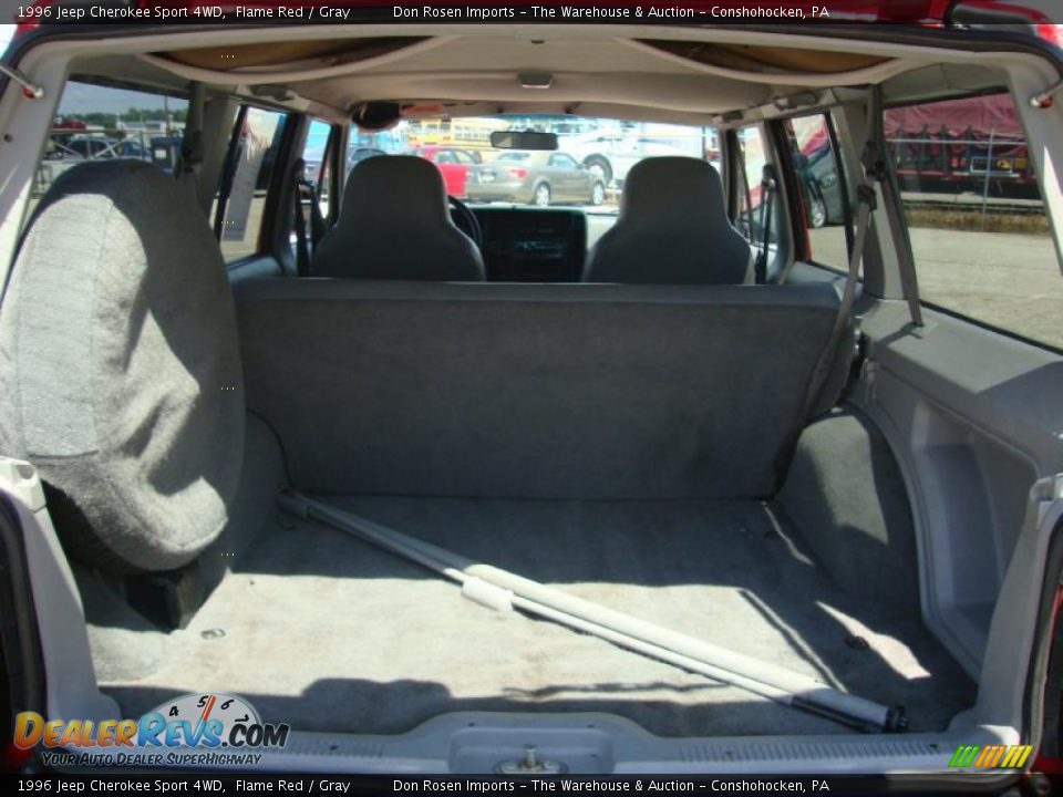 1996 Jeep Cherokee Sport 4WD Flame Red / Gray Photo #22