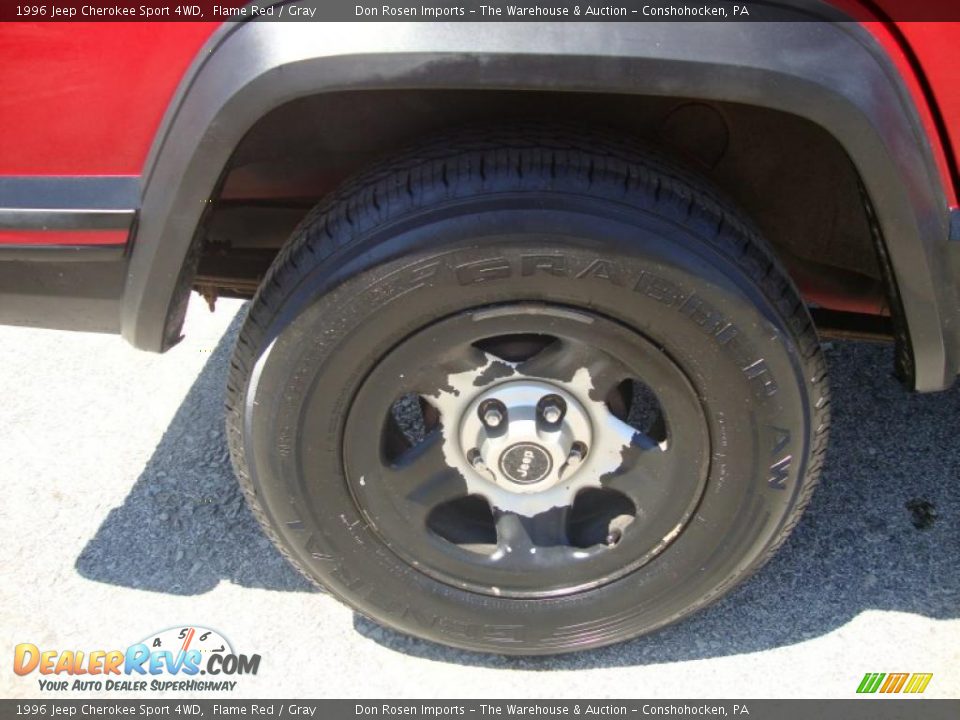 1996 Jeep Cherokee Sport 4WD Flame Red / Gray Photo #28