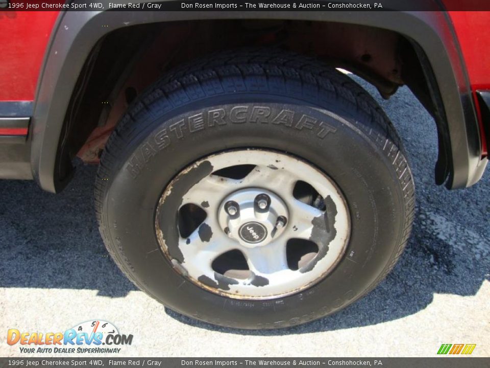1996 Jeep Cherokee Sport 4WD Flame Red / Gray Photo #29
