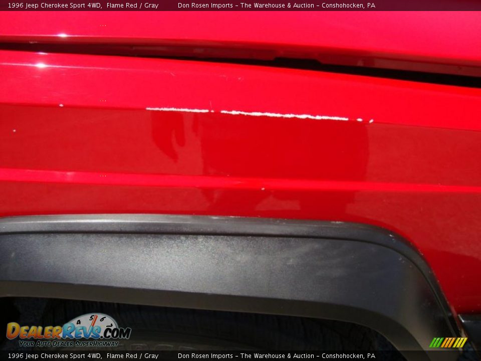 1996 Jeep Cherokee Sport 4WD Flame Red / Gray Photo #30