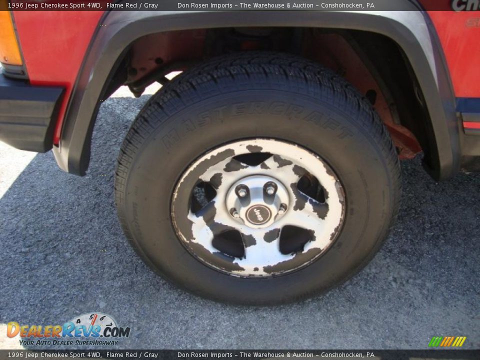1996 Jeep Cherokee Sport 4WD Flame Red / Gray Photo #36
