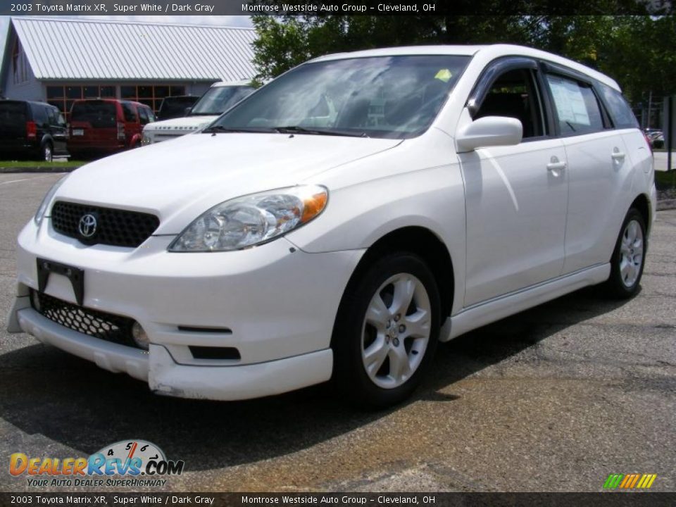 2003 Toyota Matrix XR Super White / Dark Gray Photo #1