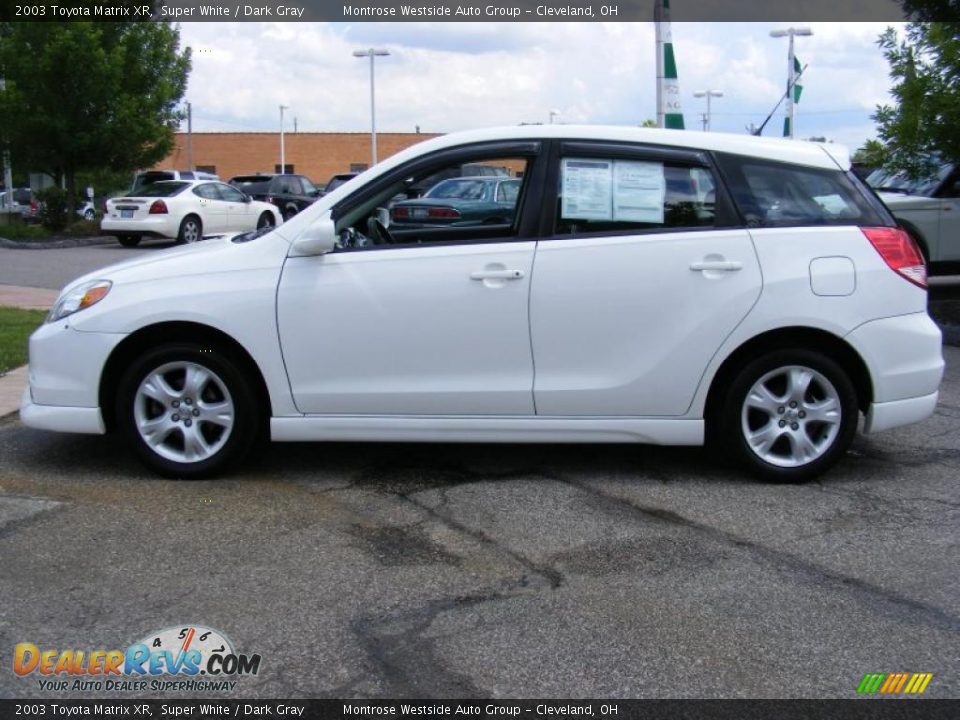 2003 Toyota Matrix XR Super White / Dark Gray Photo #2