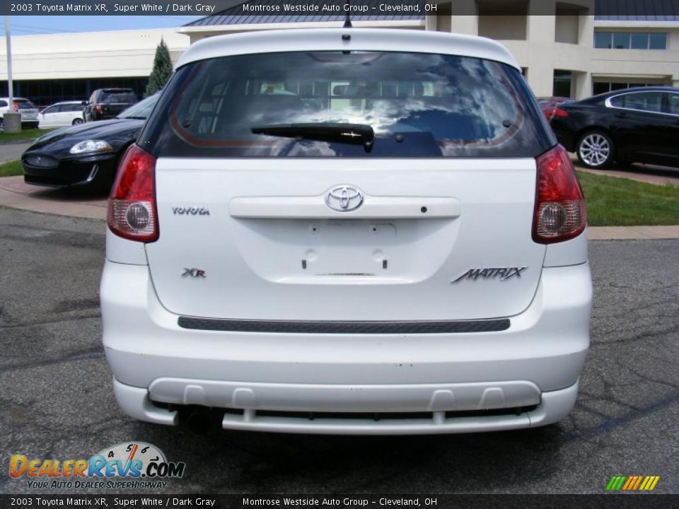 2003 Toyota Matrix XR Super White / Dark Gray Photo #4