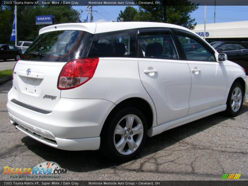 2003 Toyota Matrix XR Super White / Dark Gray Photo #5